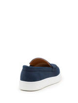 Boys navy slip on loafers - Braden