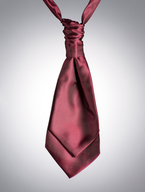 Burgundy page boy cravat