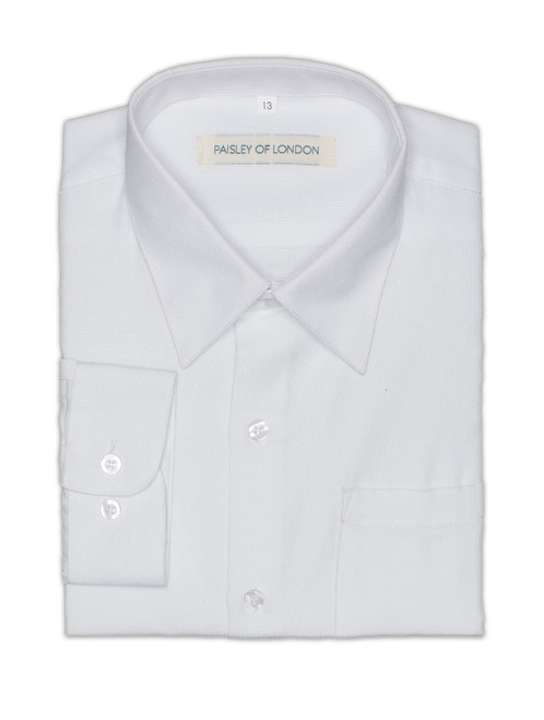 Boys white wedding shirt - Paisley of London
