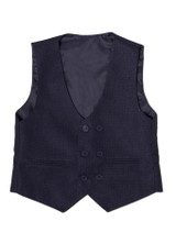 Boys navy wedding waistcoat