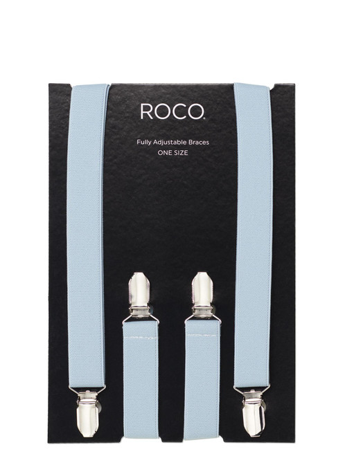 Boys light blue adjustable braces