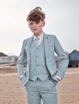 Boys sage green wedding suit