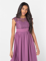 Purple flower girls dress