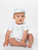 Boys white christening romper