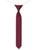 Boys burgundy self dot elasticated skinny tie