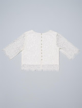 Girls white lace top