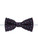 Boys navy elasticated bow tie with England polka dot