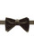 Boys banded khaki velour bow tie