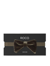 Boys khaki tuxedo bow tie