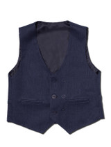 Navy page boys waistcoat