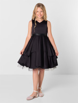 Girls black party dress
