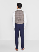 Brown checked suit for boys