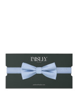Boys dusky blue self dot bow tie