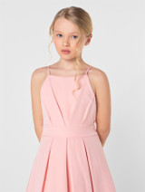 Girls pink prom dress