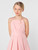 Girls pink prom dress