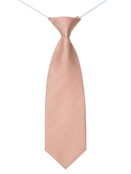 Boys elasticated rose gold tie