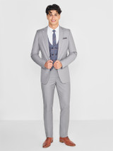 Boys grey and blue suit