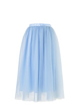 Girls dusky blue maxi skirt