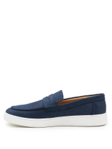 Boys navy slip on loafers - Braden