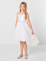 Girls ivory communion dress