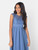 Blue junior bridesmaids dress