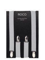 Boys silver grey adjustable braces