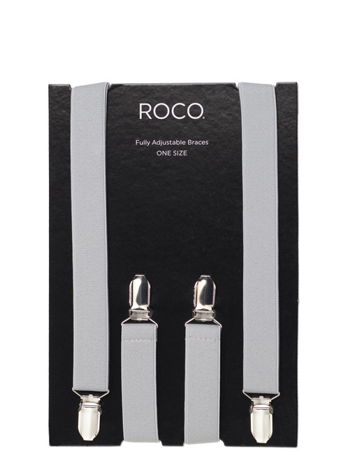 Boys silver grey adjustable braces
