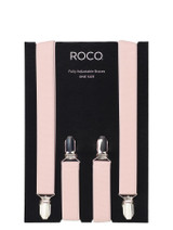 Boys blush pink adjustable braces