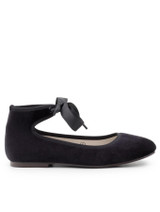 Girls black bridesmaid shoes