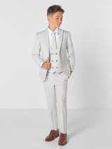 Light grey page boy suit