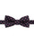 Boys navy tudor rose banded bow tie