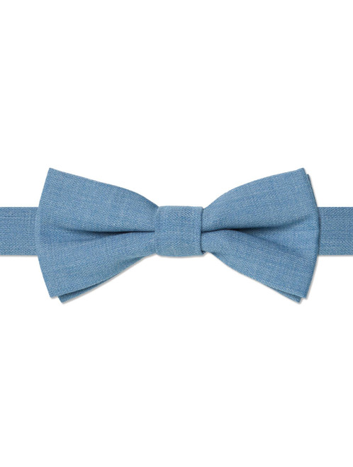 Dusky blue banded dickie bow