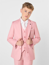 Boys pink prom suit