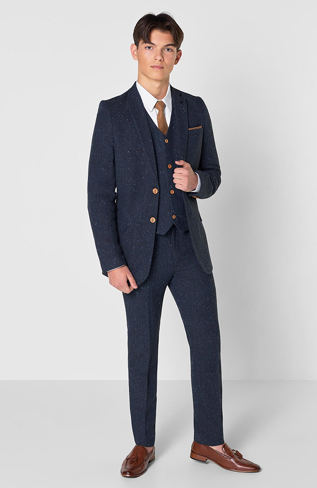 Older boys navy tweed suit - Alf