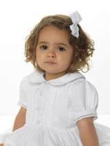 Baby girls white Christening gown - Ellen