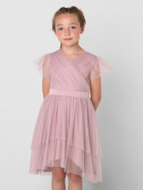 Girls sustainable pink dress