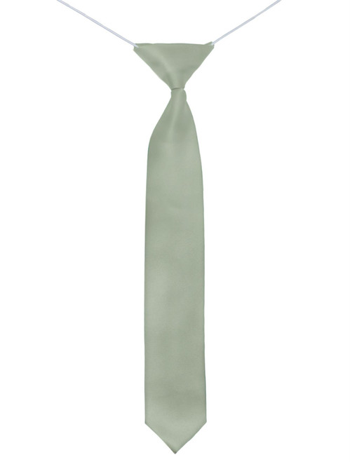 Boys mint green elasticated tie