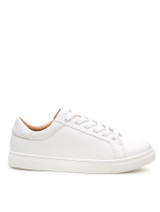 Boys plain white trainers
