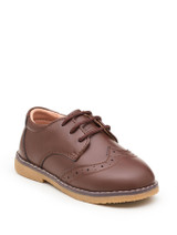 Infant boys brown brogues