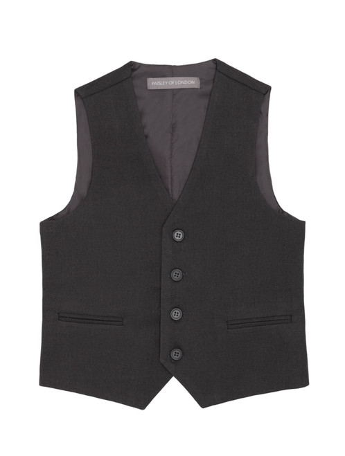 boys grey waistcoat