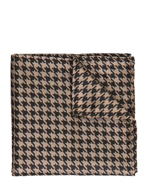 boys brown houndstooth hanky