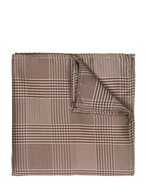 boys brown plaid hanky