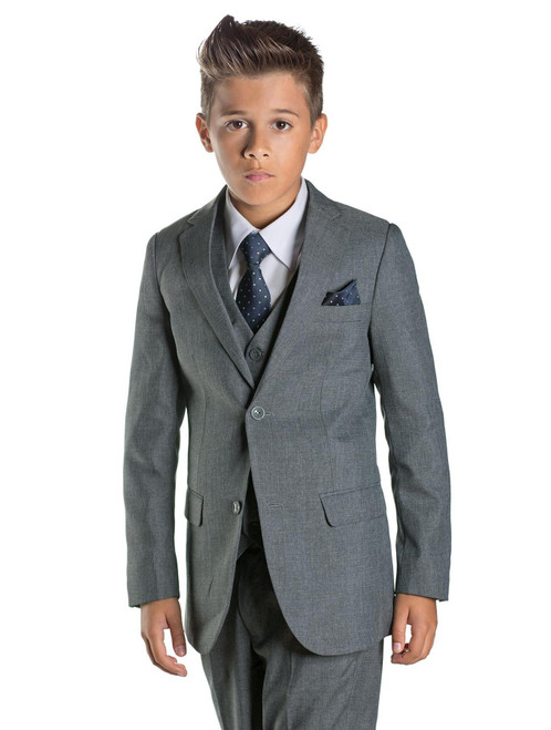 Boys mid grey suit