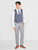Boys blue and grey checked wedding suit