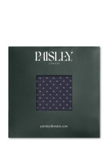 Boys navy trio dot pocket square