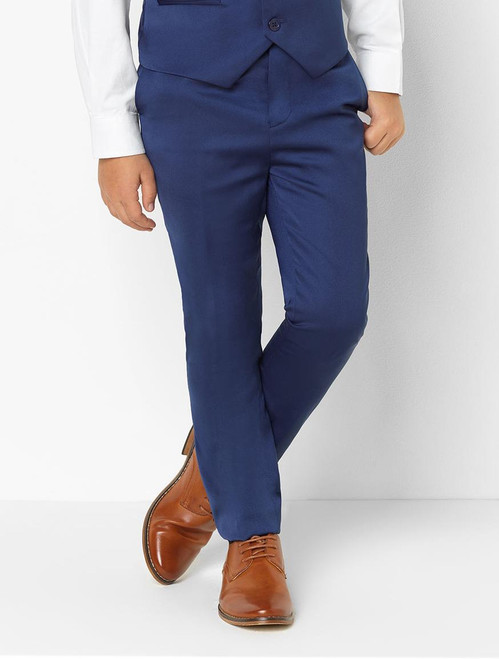Boys blue suit trousers