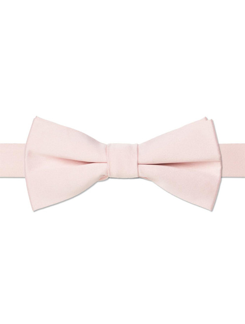 Blush pink banded dickie bow