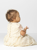 Baby girls antique ivory christening gown - Alice