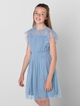 Girls blue party dress