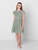 Girls green sustainable dress